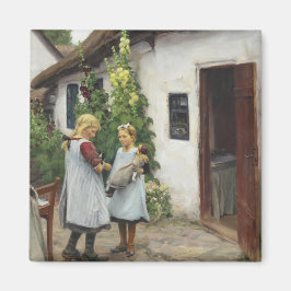 私の子猫を見た？（H.A. Brendekilde著） マグネット