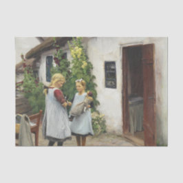 私の子猫を見た？（H.A. Brendekilde著） 薄葉紙