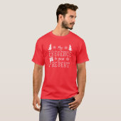 私の存在が今のクリスマスファミリー Tシャツ (正面フル)