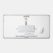 私の存在の洞リズムの状態を生き延ばす デスクマット (キーボード&マウス)