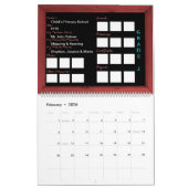 私の学年の記憶本 カレンダー (2月 2026)