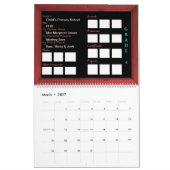 私の学年の記憶本 カレンダー (3月 2027)