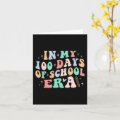 私の学校の100の日の学校の先生子の日 カード (黄色い花)
