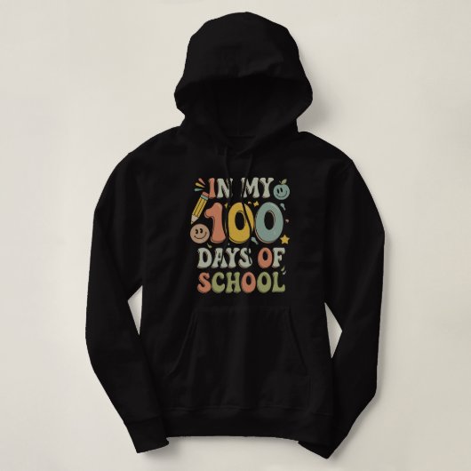 私の学校の100の日の学校の日100 パーカ (デザイン正面)