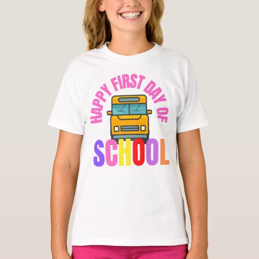 私の学校初日の新学期 Tシャツ (正面)