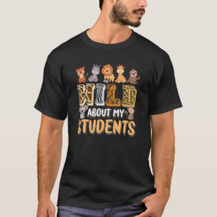 私の学生について野生の動物先生 Tシャツ