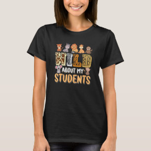 私の学生について野生の動物先生 Tシャツ