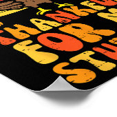 私の学生に感謝Thanksgiving秋先生 ポスター (角)