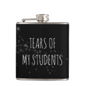 私の学生の涙のおもしろい先生ギフトスキットル フラスク (正面)