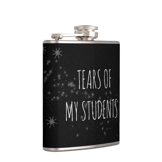 私の学生の涙のおもしろい先生ギフトスキットル フラスク (右)
