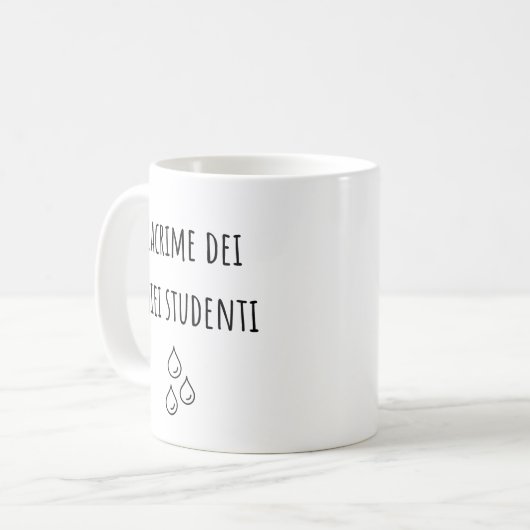 私の学生の涙イタリアン- イタリアン先生 コーヒーマグカップ (正面左)