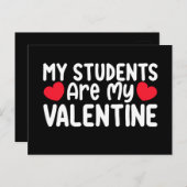 私の学生は私のバレンタインデー先生愛 ポストカード (正面/裏面)