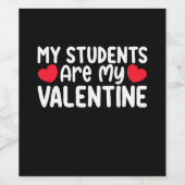 私の学生は私のバレンタインデー先生愛 ワインラベル (シングルラベル)