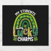 私の学生は私の幸運なチャームセント・パトリックの日である ビールラベル (シングルラベル)