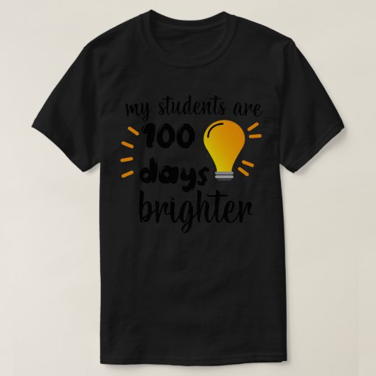 私の学生は100日明るい先生子供Ch Tシャツ (デザイン正面)