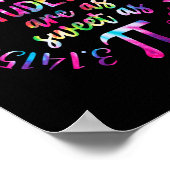 私の学生はPi数学の先生happyと同じくらい甘い ポスター (角)