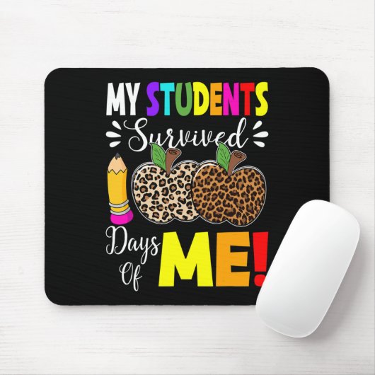私の学生生き延び100日の私のおもしろい学生T マウスパッド (マウス)