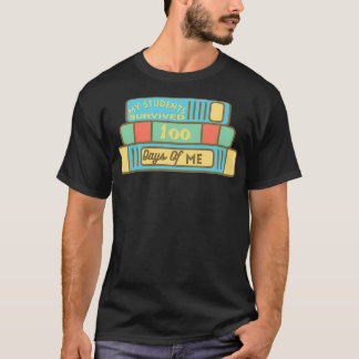 私の学生生き延び100日の頭が切れる人 Tシャツ