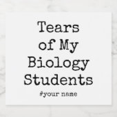 私の学生生物学おもしろい先生 スパークリングワインラベル (シングルラベル)