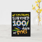 私の学生私の生き延び100日の先生スチューデン カード (黄色い花)
