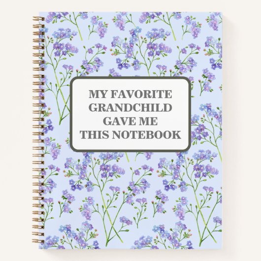 私の孫お気に入りのは与えこのノートの顧客 ノートブック (正面)