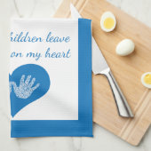 私の孫がテ離れータオルを手で印刷する キッチンタオル (四つ折り)