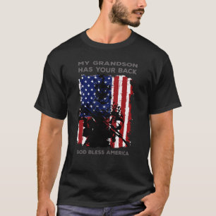 私の孫にあなたのバックの軍隊があります Tシャツ