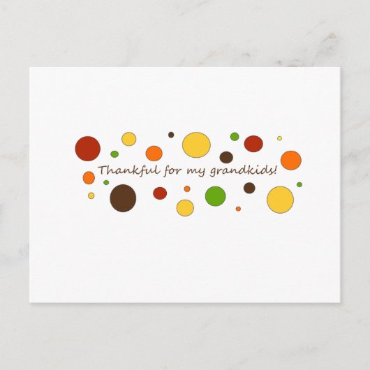 私の孫に感謝する ポストカード (正面)