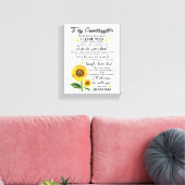 私の孫に キャンバスプリント (インサイチュ (リビング))