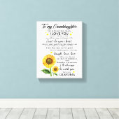 私の孫に キャンバスプリント (インサイチュ (ウッドフロア))