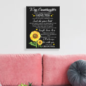 私の孫に キャンバスプリント (インサイチュ (リビング))