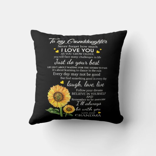 私の孫に クッション (裏面)