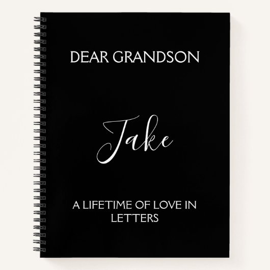 私の孫のために：祖母の心からの手紙 ノートブック (正面)