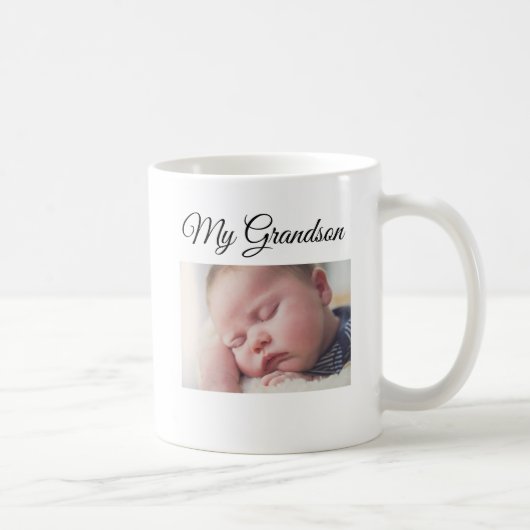 私の孫のパーソナライズな写真のコーヒー・マグ コーヒーマグカップ (右)