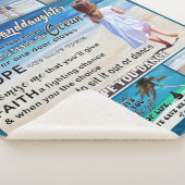 私の孫のビーチと海に私の太陽 シェルパブランケット (3/4)