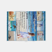 私の孫のビーチと海に私の太陽 フリースブランケット (正面(横))