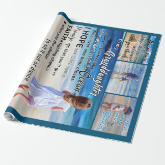 私の孫のビーチと海に私の太陽 ラッピングペーパー