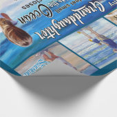 私の孫のビーチと海に私の太陽 ラッピングペーパー (角)