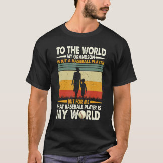 私の孫の世界は野球の選手にすぎない Tシャツ