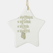 私の孫の兵士のヒーロー軍隊グランドパギフト セラミックオーナメント (右)