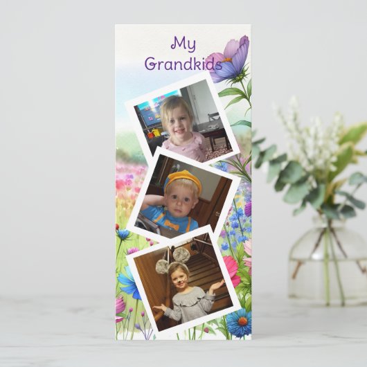 私の孫の大きなブックマークパーソナライズされた メニュー (スタンド正面)