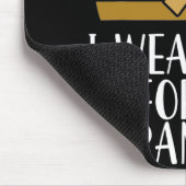 私の孫の小児がんの衣服金ゴールドを認識 マウスパッド (コーナー)