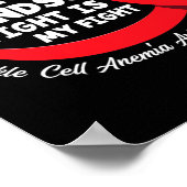 私の孫の戦いは私の戦い鎌状赤血球貧血 ポスター (角)