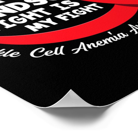 私の孫の戦いは私の戦い鎌状赤血球貧血 ポスター (角)