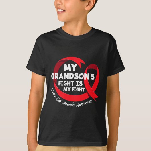 私の孫の戦いは私の戦い鎌状赤血球貧血 Tシャツ (正面)