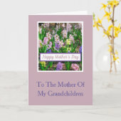 私の孫の母のためのヒヤシンス/賞賛 カード (黄色い花)