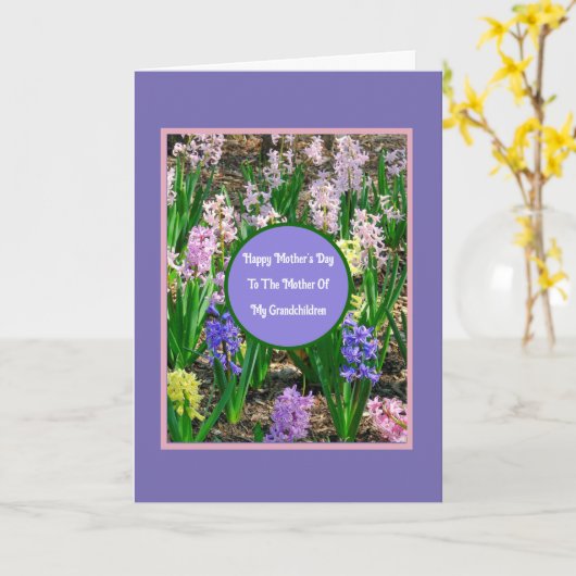 私の孫の母へ カード (黄色い花)