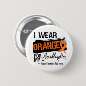 私の孫の白血病リボン 缶バッジ (正面&裏面)