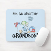 私の孫のTシャツおよびギフトについて尋ねて下さい マウスパッド (マウス)