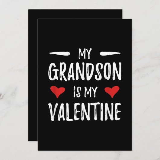 私の孫はおばあちゃんのバレンタインです シーズンカード (正面/裏面)